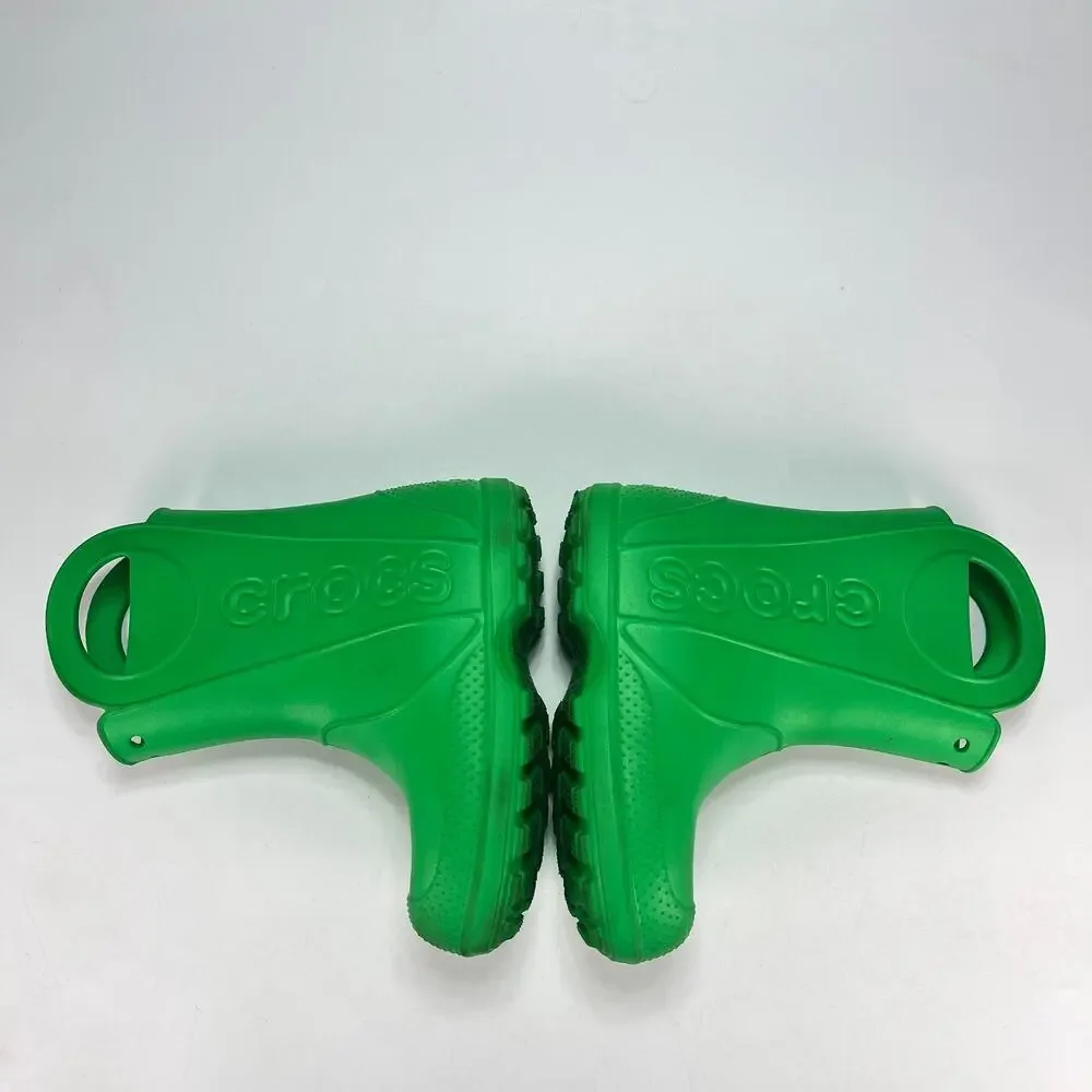 Crocs Handle It Green Lightweight Mud Puddle Waterproof Rain Boots Youth Size 13